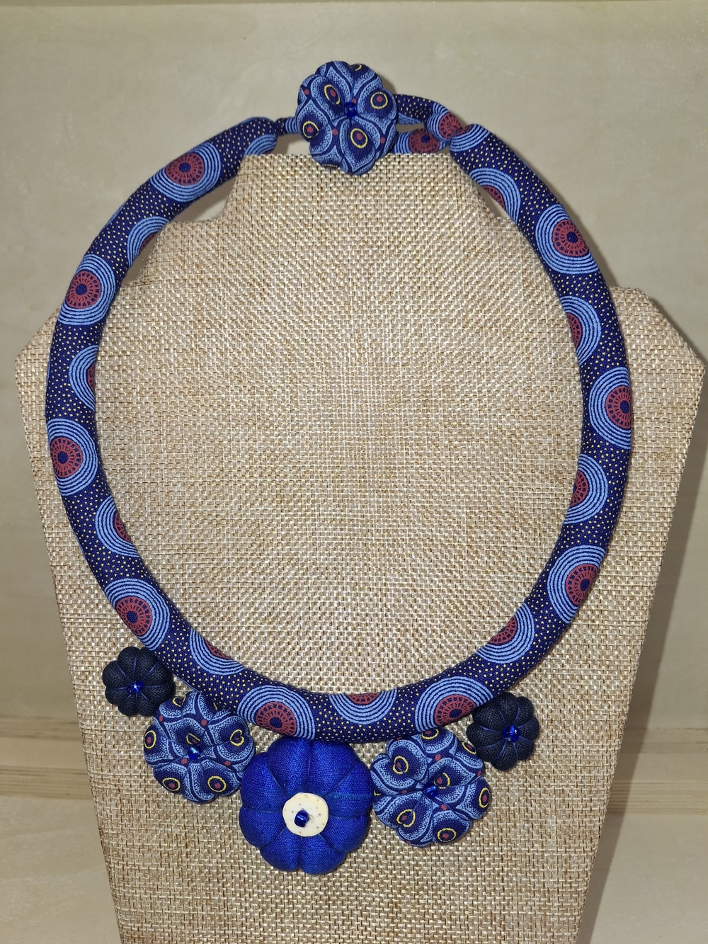 African Baroque Moon Necklace